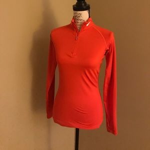 Nike orange quarter zip